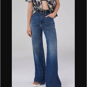 The Carpenter Wide Leg High Rise Jean by Anthropologie